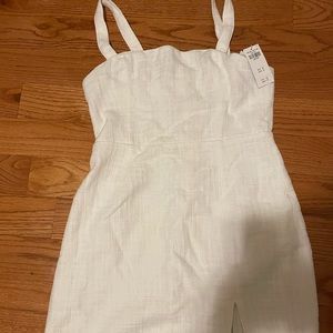 NWT Abercrombie white linen mini dress